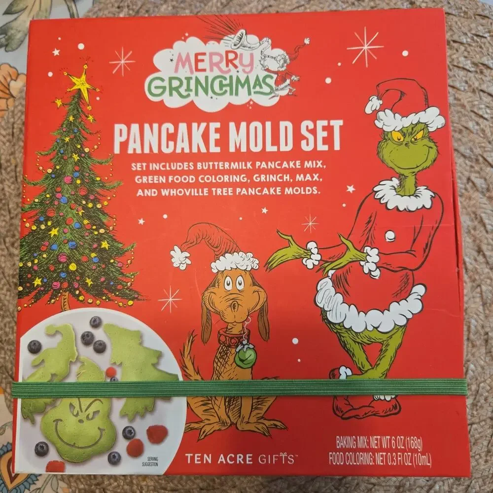 Merry Grinchmas Pancake Mold Set (Just The Molds)